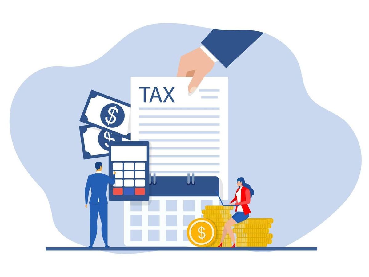 Accounting and tax services illustration